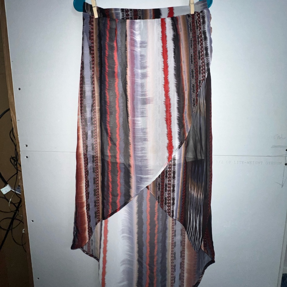 High-low maxi skirt